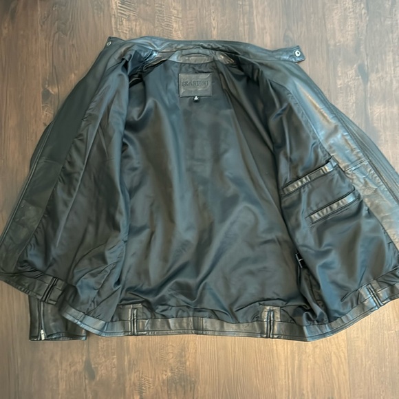 BRANDINI LEATHER MENS RACER JACKET - Picture 12 of 13